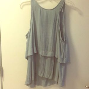 Light blue tiered tank